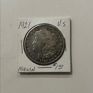 1921 U.S. Morgan Silver Dollar Coin